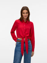 Vero Moda Melaney- Salsa/Melange Tie Shirt